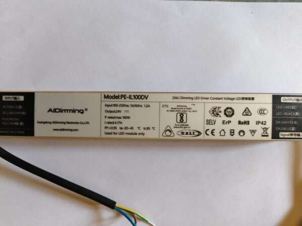 AIDimming 100W 24V Dali Dimming Led Driver