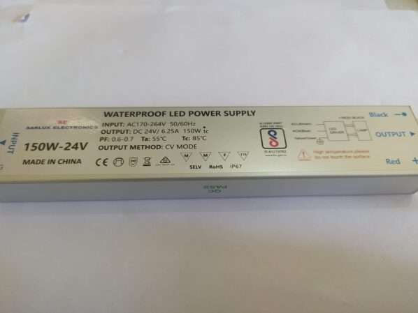 150W 24V Waterproof LED Power Supply - Image 3