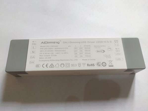 AIDimming 30W 42VDC DALI Dimming LED Driver