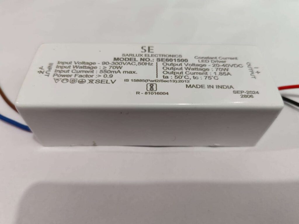 70W 1.85A led driver Sarlux Electronics - Image 2