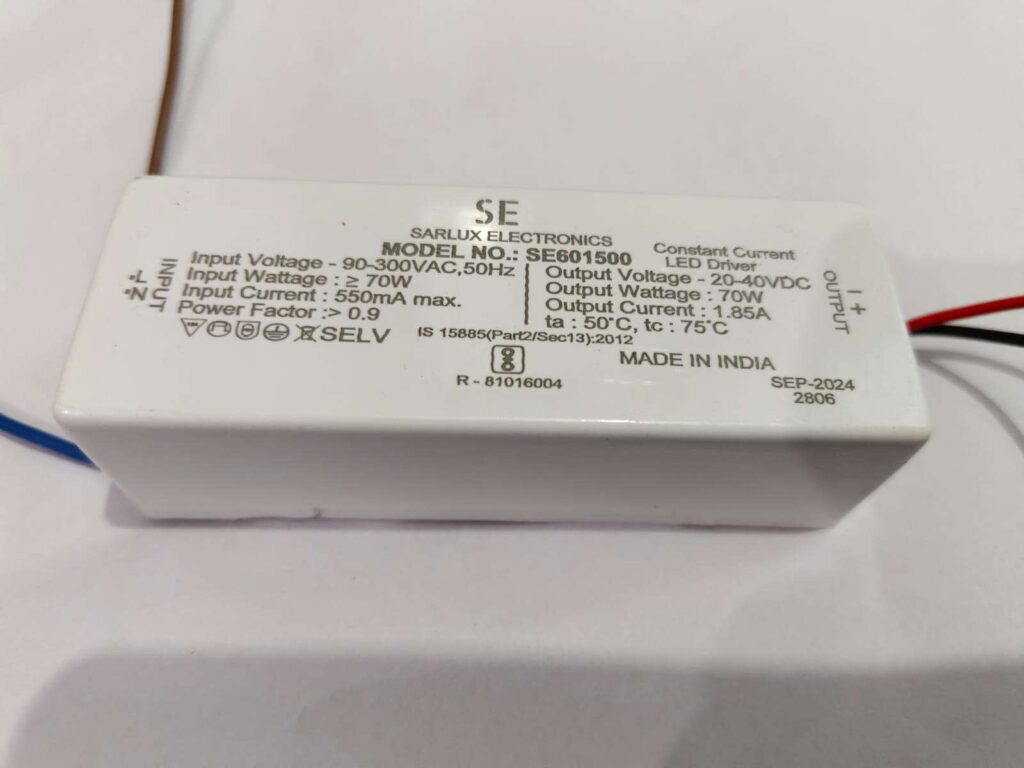 70W 1.85A led driver Sarlux Electronics - Image 3