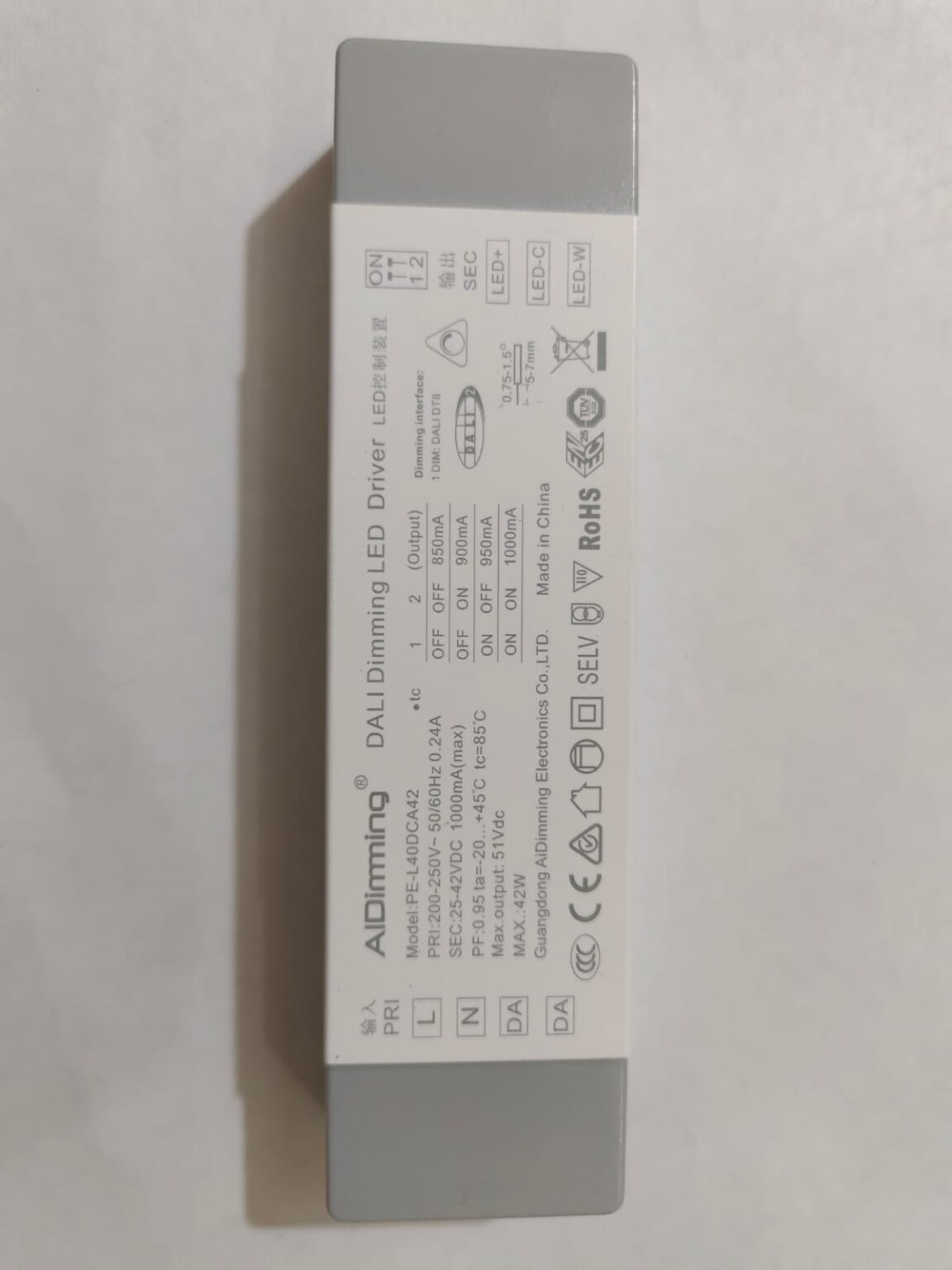 Dali Dimming DT8 Led Driver 1000mA