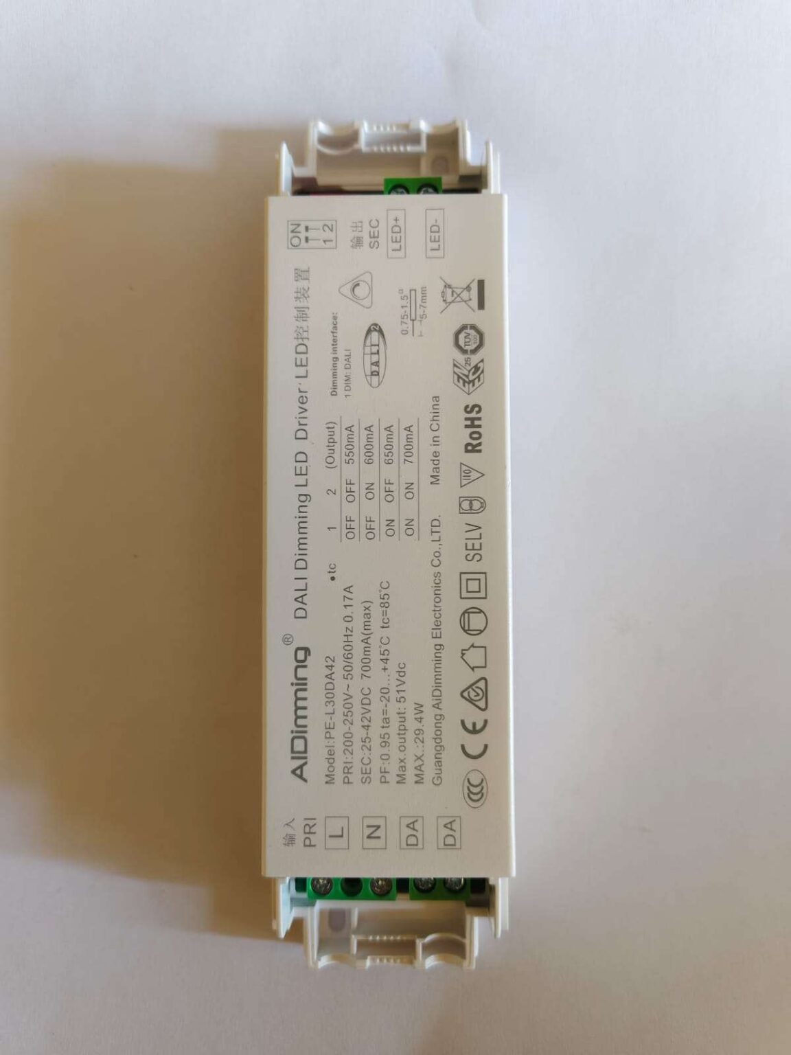 AIDimming 30W 42VDC DALI Dimming led driver - Image 5