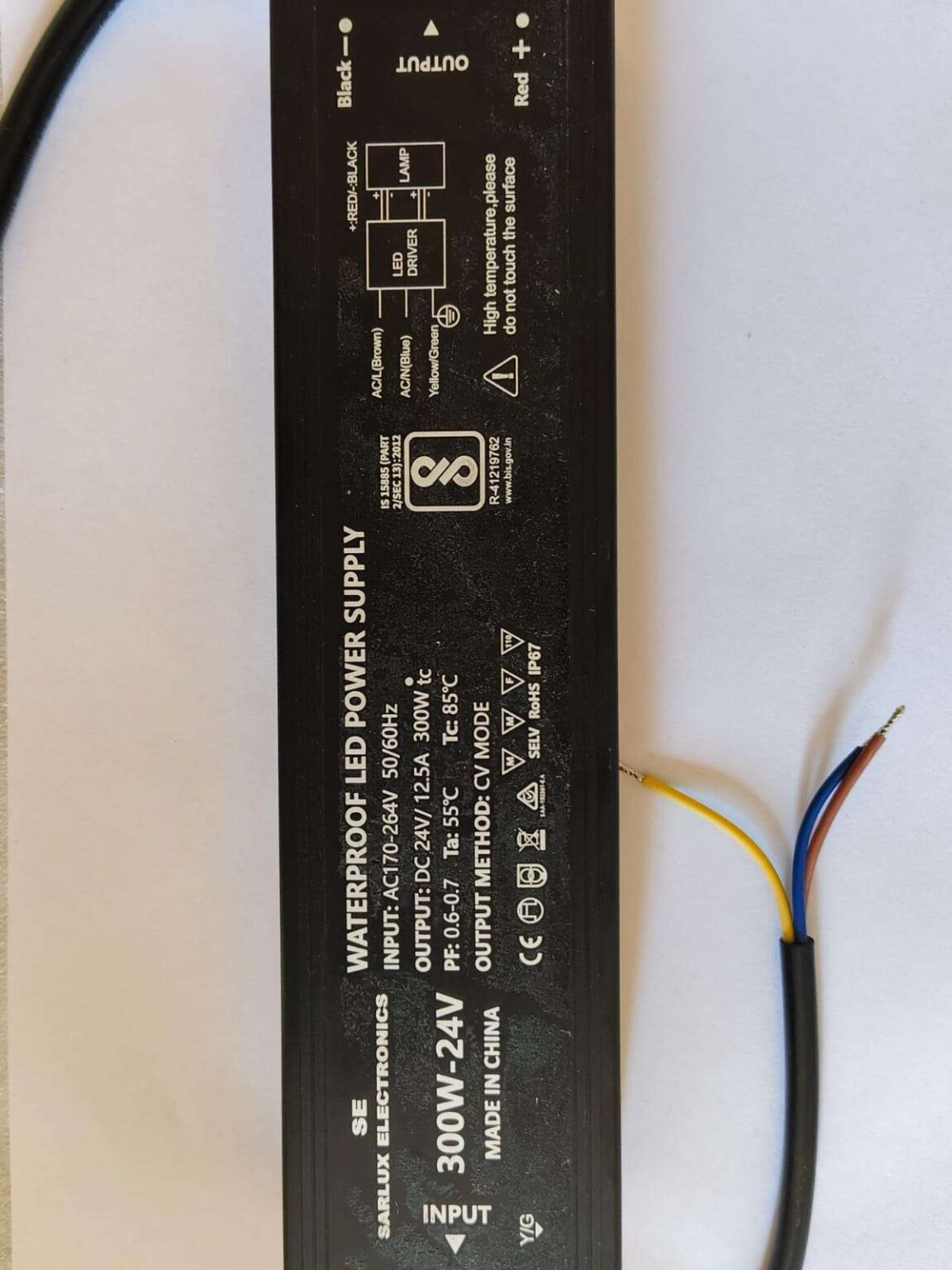 300W 24 V Waterproof Led Power Supply - Image 3