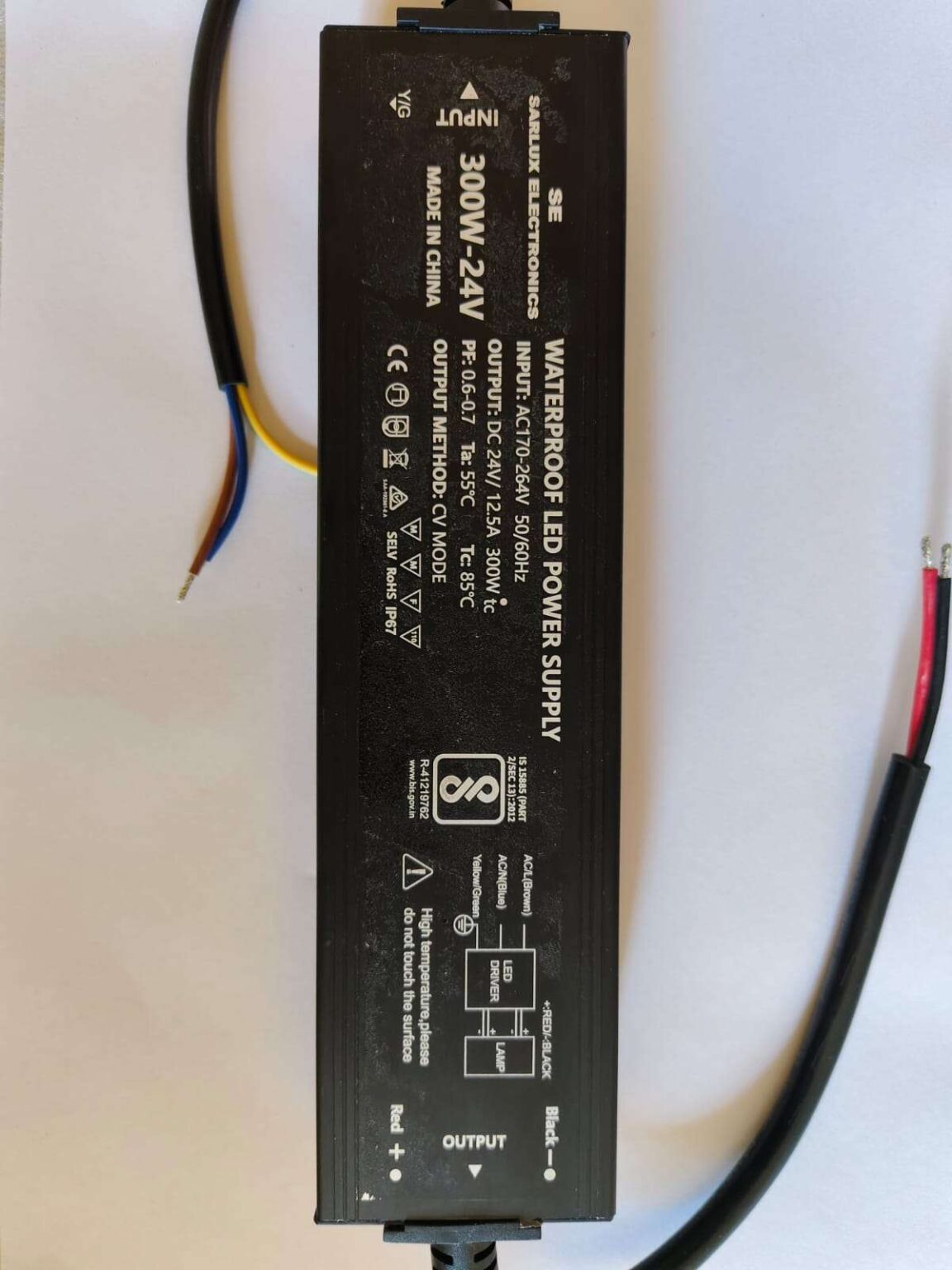 300W 24 V Waterproof Led Power Supply