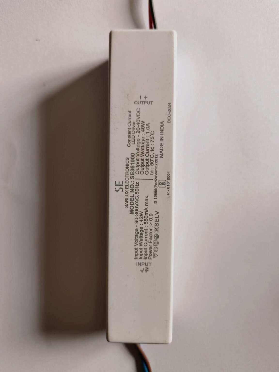 40W 1A Sarlux Electronics Led Driver - Image 2