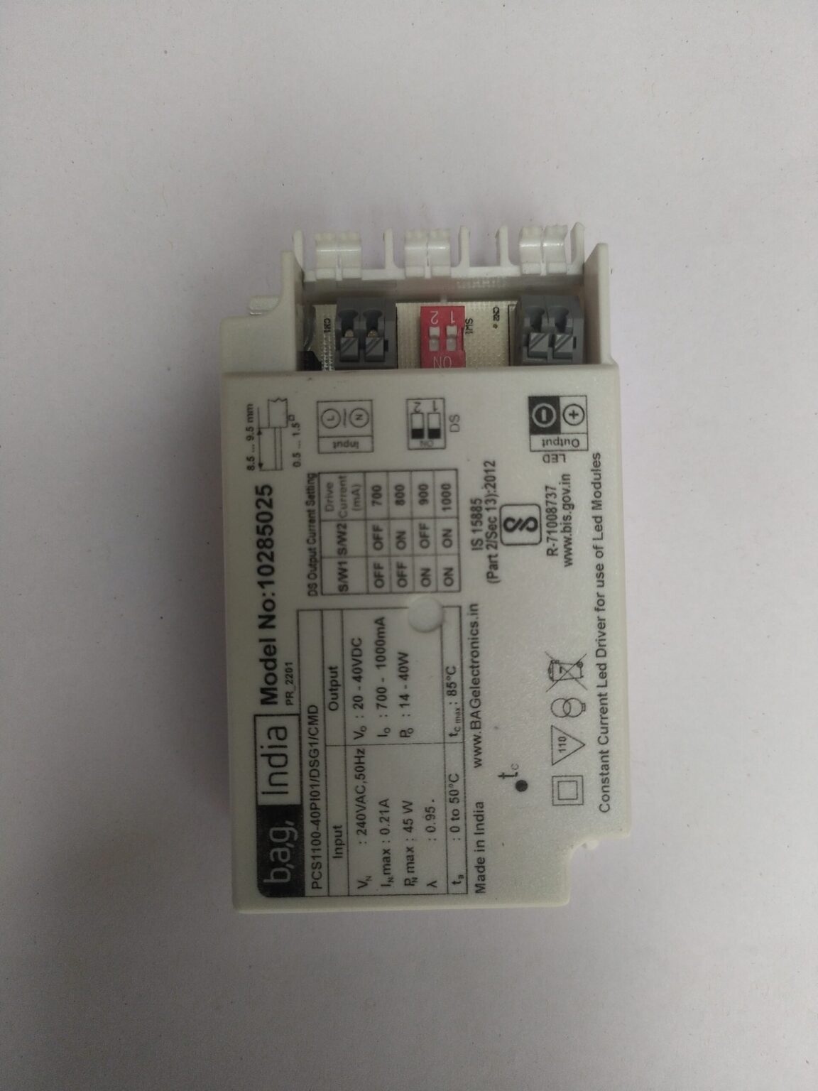 bag led driver 40W 1000mA