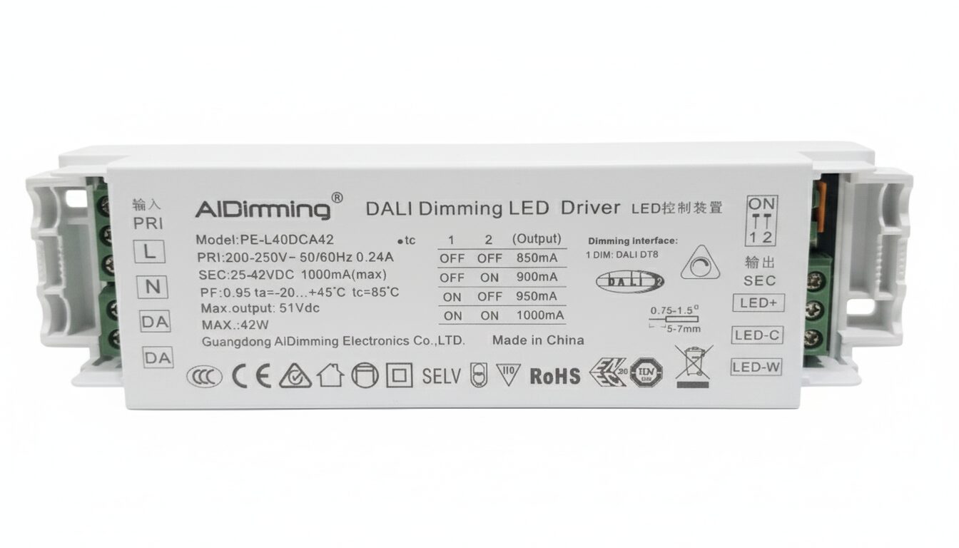Dali Dimming DT8 Led Driver 1000mA 42W