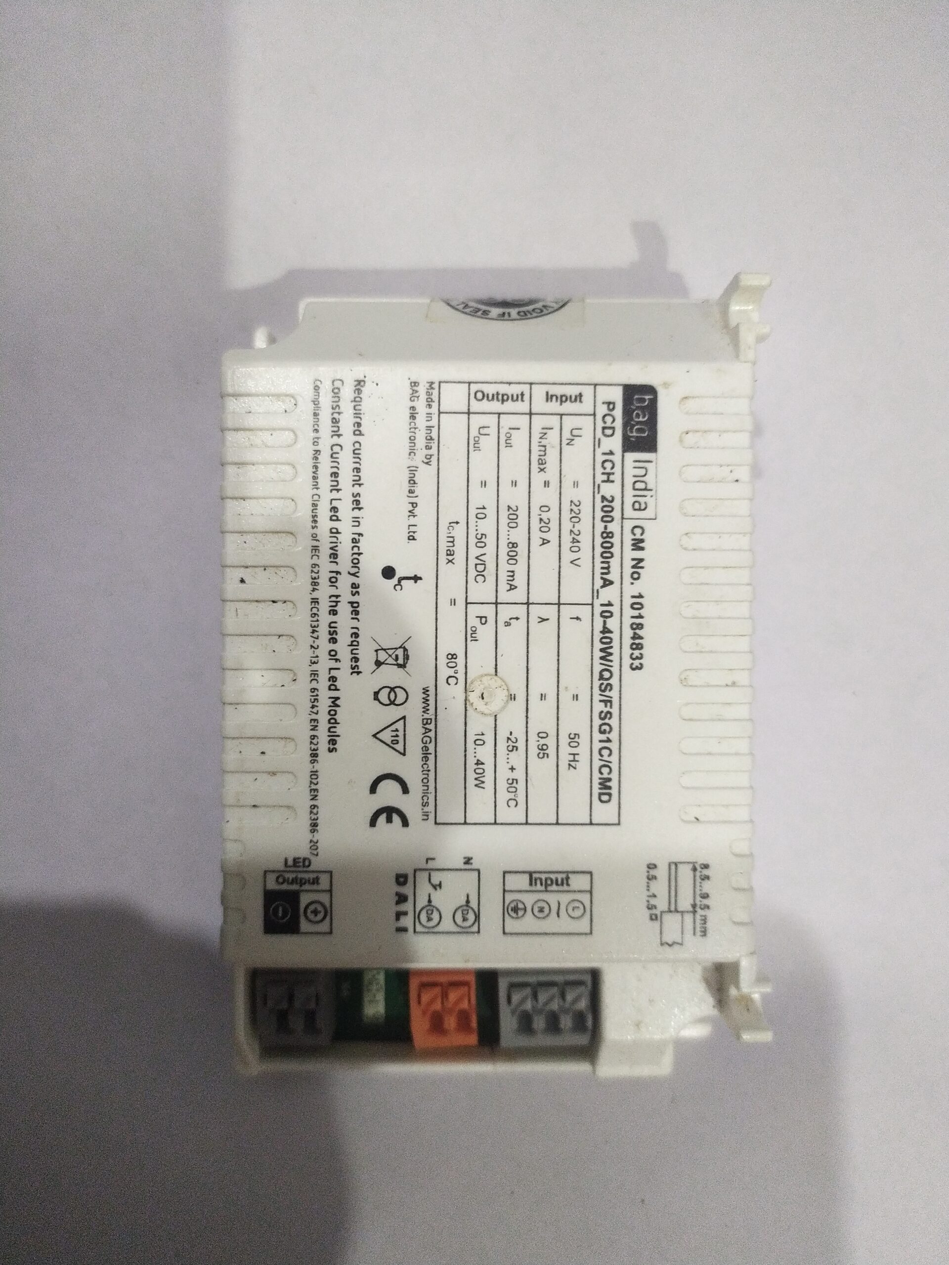 BAG LED driver for home automation or supplier by sarlux 