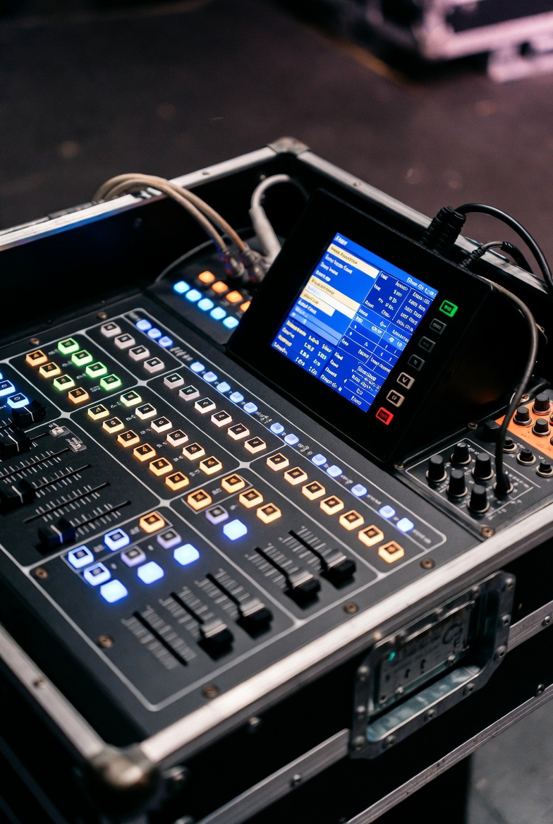 DMX-compatible par can for event illumination