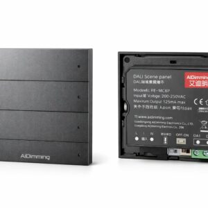 AiDimming DALI Scene Control Panel | 4-Key Metal Touch Panel | DALI Lighting Controller | 200–250V AC