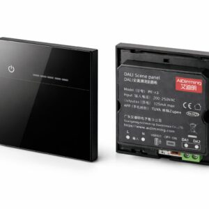 AiDimming DALI Scene Touch Panel | Smart Lighting Control | Glass Touch Switch | 200–250V AC | Model PE-X3