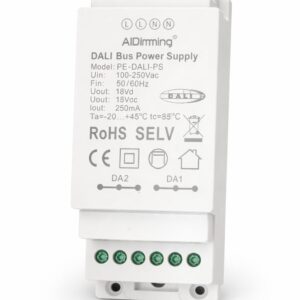 DALI Bus Power Supply 250mA | PE-DALI-PS | 100–250V AC Input | SELV | For DALI Lighting Control Systems