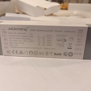 DALI DT8 Dimmable LED Driver 16W Constant Current 250-400mA | 200-250V AC | Flicker Free | PE-L20DCA40 | Commercial Lighting