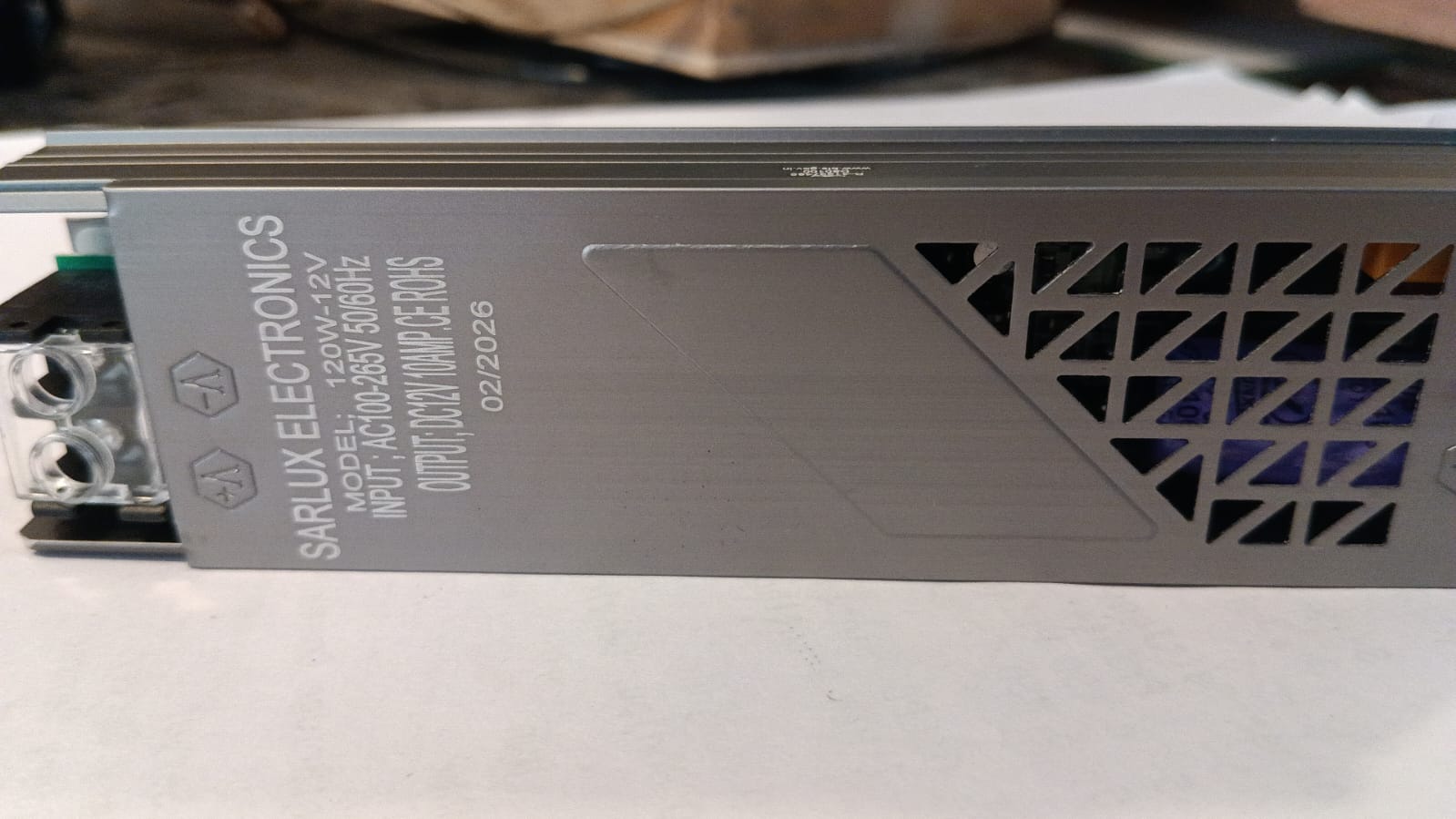 Sarlux Electronics 12V 20W LED Driver | Constant Voltage Power Supply | AC 170-265V Input | Compact Metal SMPS for LED Strip & Modules