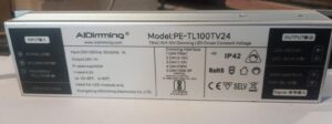 AIDimming 24V 100W Dimmable LED Driver PE-TL100TV24 | TRIAC, 0-10V, 1-10V & PWM | 24V 4.2A Constant Voltage Power Supply | IP42