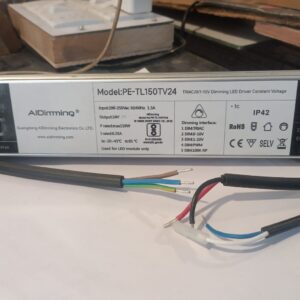 AIDimming 24V 150W Dimmable LED Driver | TRIAC, 0-10V, 1-10V | 24V 6.25A Constant Voltage Power Supply |