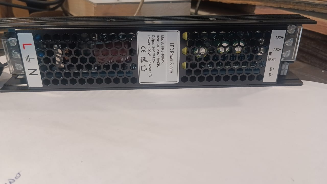 12V 100W Dimmable LED Driver | TRIAC & 0-10V Dimming | 8.3A Constant Voltage Power Supply | 200-240V AC |