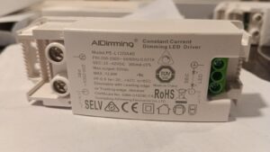 AiDimming 12W TRIAC Dimmable LED Driver 300mA Constant Current | 200-250V AC | PE-L12DA40 | Leading & Trailing Edge Compatible | TUV Certified